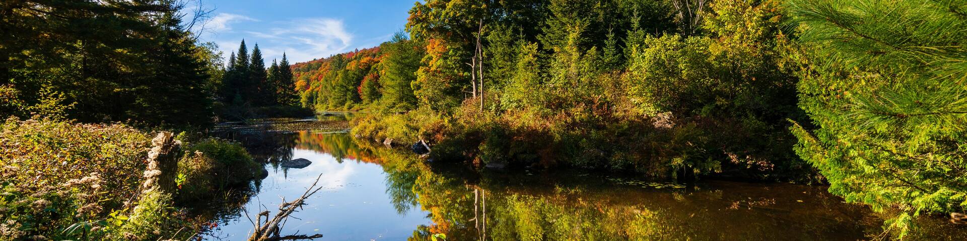 Ivan Lake, Mille-Isles in the Laurentides of Quebec, Canada; Quebec, Canada