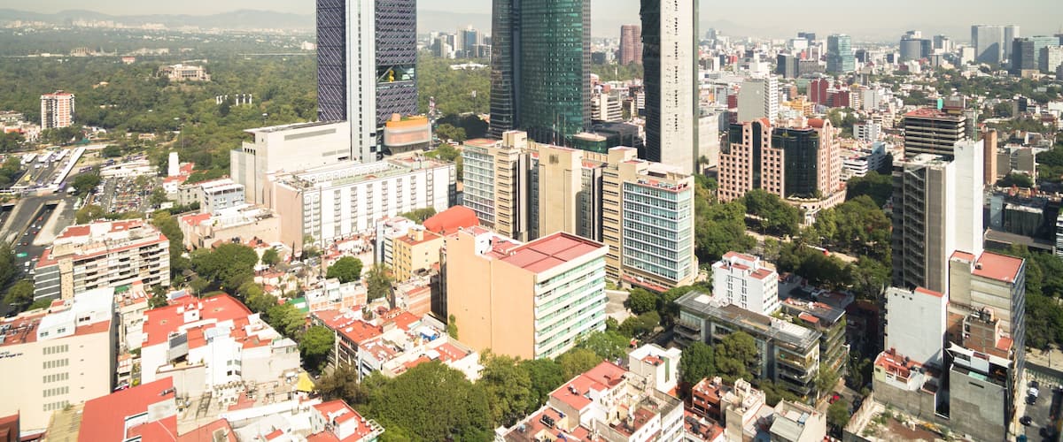 Vista aérea de los Titanes de Reforma