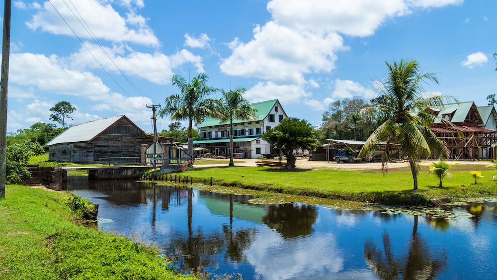 Plantation house near Paramaribo in Suriname.