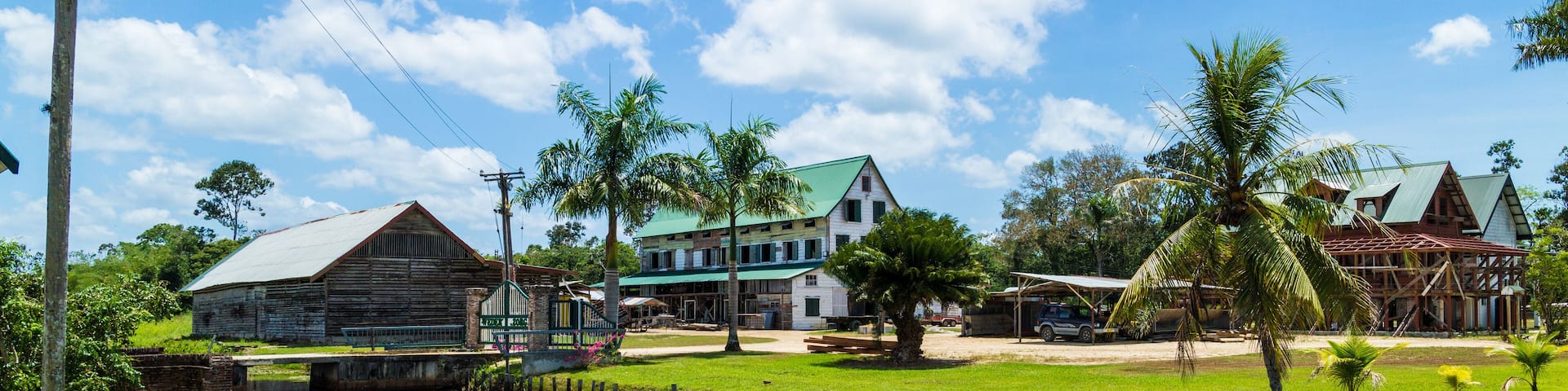 Plantation house near Paramaribo in Suriname.