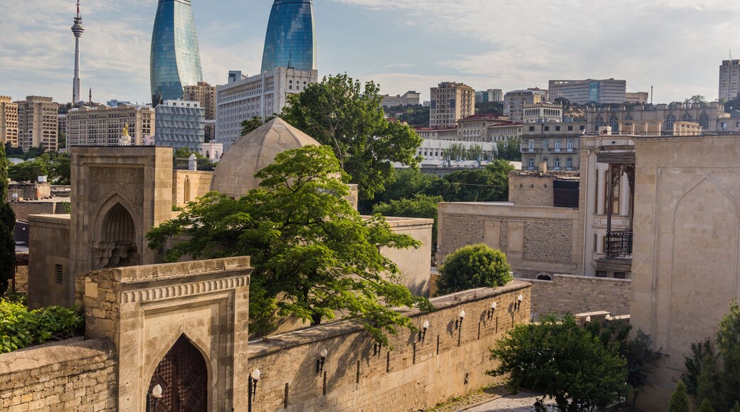 Skyline of Baku, capital of Azerbaijan