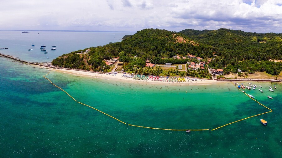 Ilha dos Frades in All Saints Island Bahia Brazil