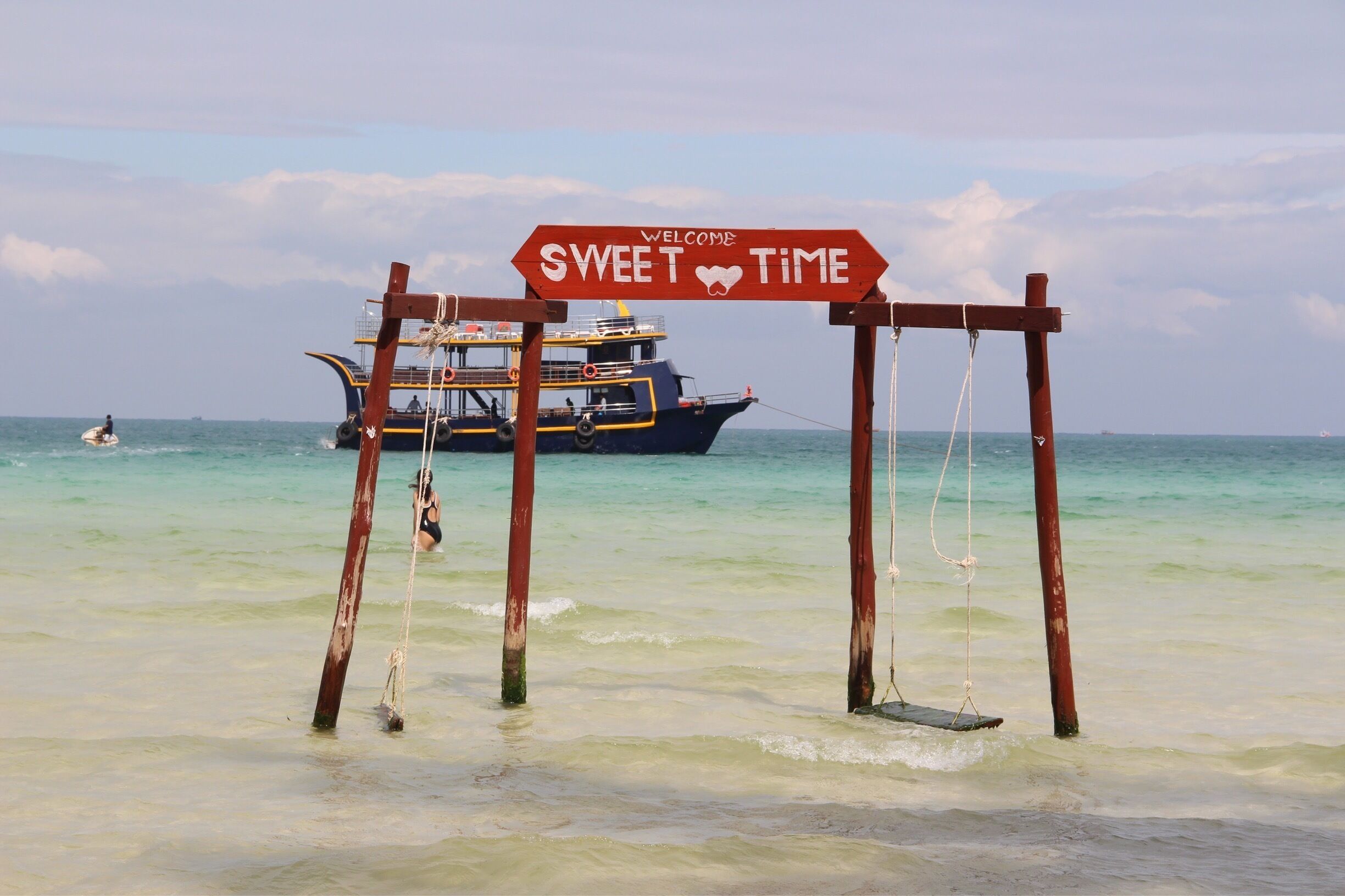 Beautiful photo opportunities at Koh Rong Samloem beach. 