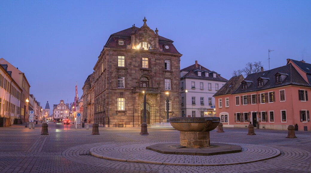 Old Town Hall and Cathedral Square of Speyer at Dawn, Germany