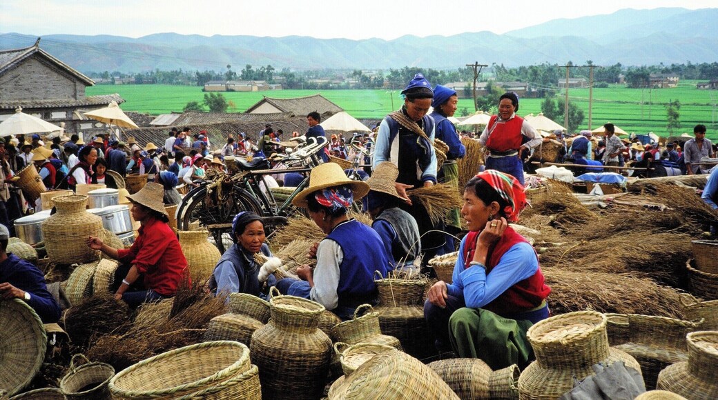 Weekly market outside Liajiang. These photos were actually taken 25 years ago with old slide film, so they don't really qualify as "discoveries." But I recently got my Asia photos digitized and wanted to share them.