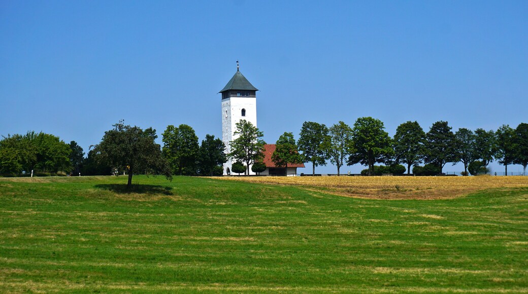 Buchheimer Hans; Kirchturm in Buchheim; Schwäbische Alb, Donau-Heuberg; Landkreis Tuttlingen; Baden Württemberg; Deutschland;