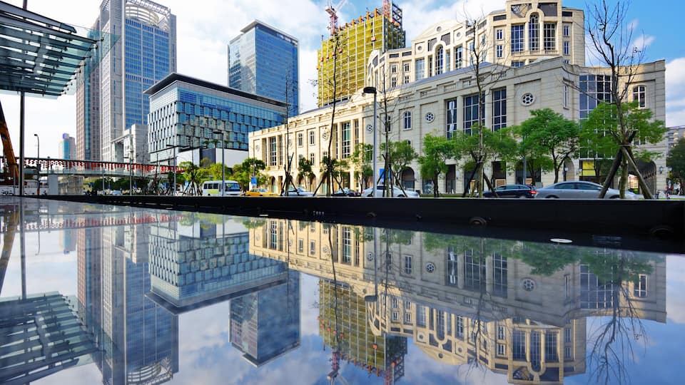cityscape at the Xinyi District
