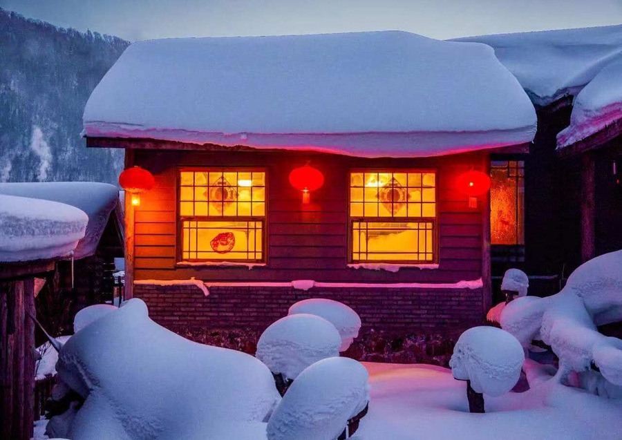 #LifeAtExpedia
Frozen world with lanterns, located in northern part of Heilongjiang.