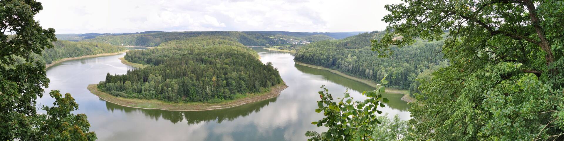 Panoramafoto Saale / Bleilochtalsperre