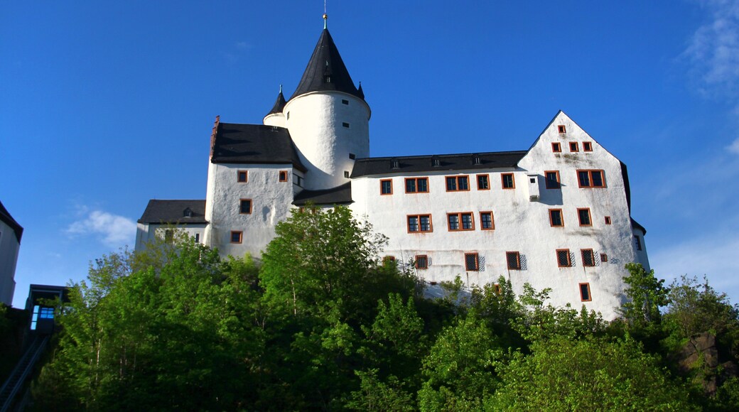 Schwarzenberg Castle in Schwarzenberg, in Saxony's district of Erzgebirgskreis, Germany