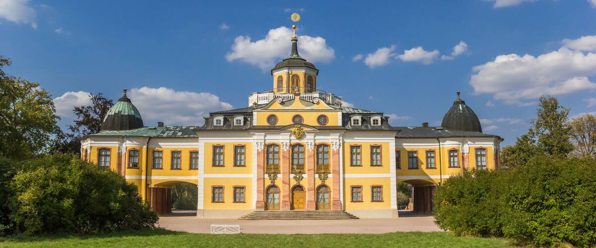 Panorama of the historic castle Belvedere in Weimar, Germany, Germany