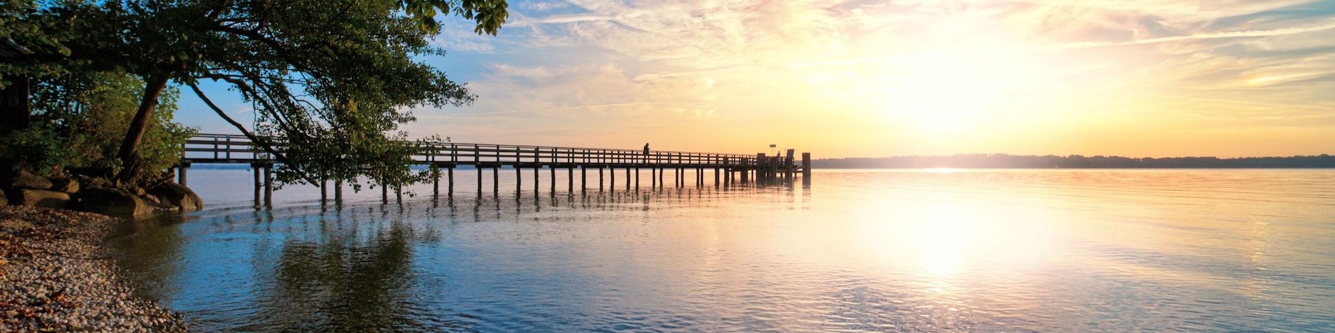 Sunset on Lake Starnberger See; Shutterstock ID 178087724