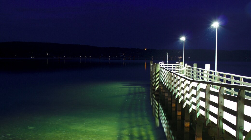 A dock at the Starnberger See, near Munich, Germany