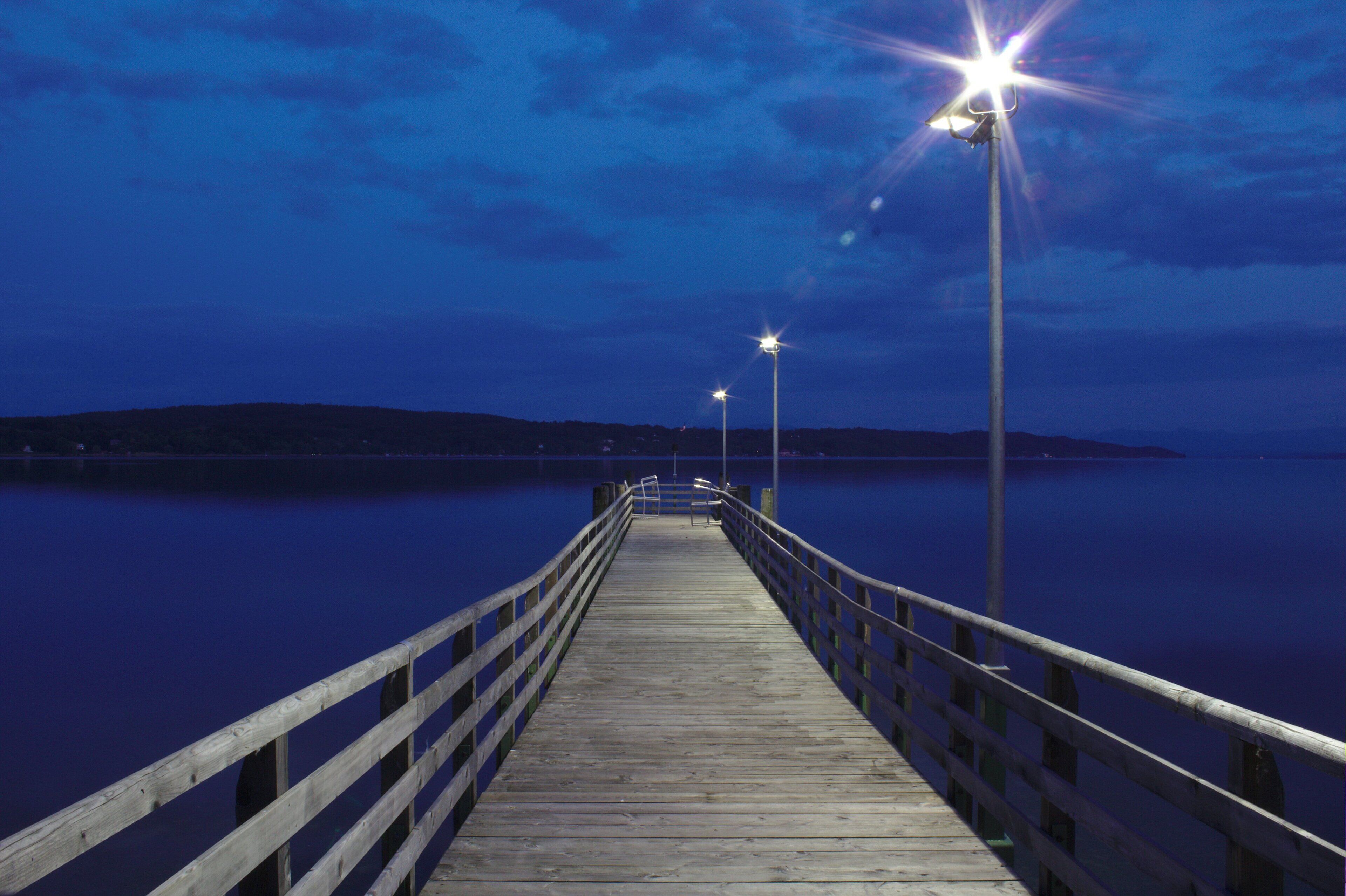 A dock at the Starnberger See, near Munich, Germany