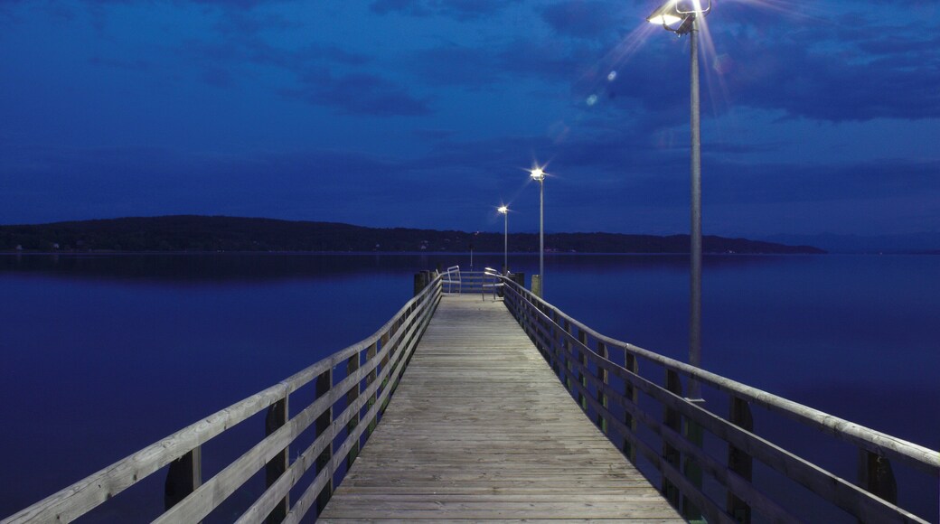 A dock at the Starnberger See, near Munich, Germany