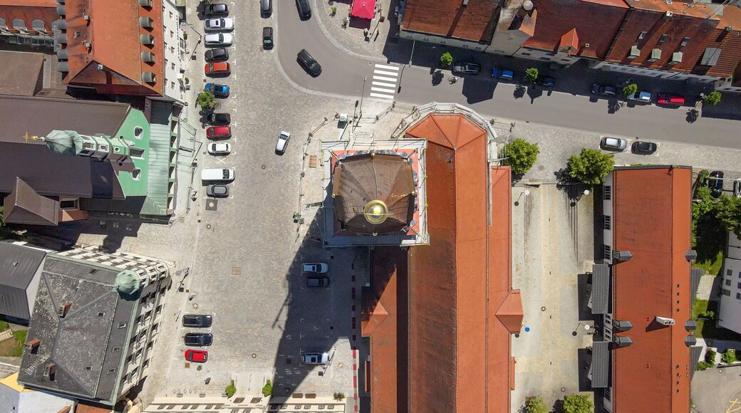 Pfaffenhofen City view from Top during summer time