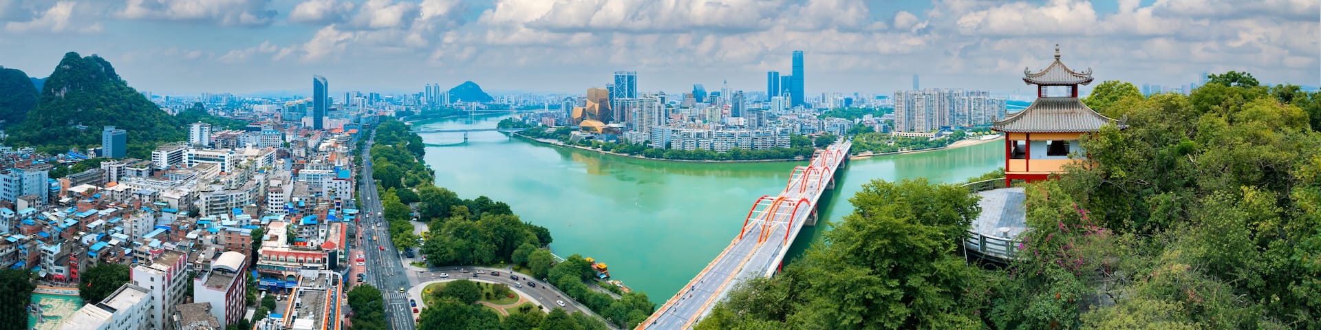 Scenery of Jiahe XiaoTaoYuan in Liuzhou, Guangxi, China