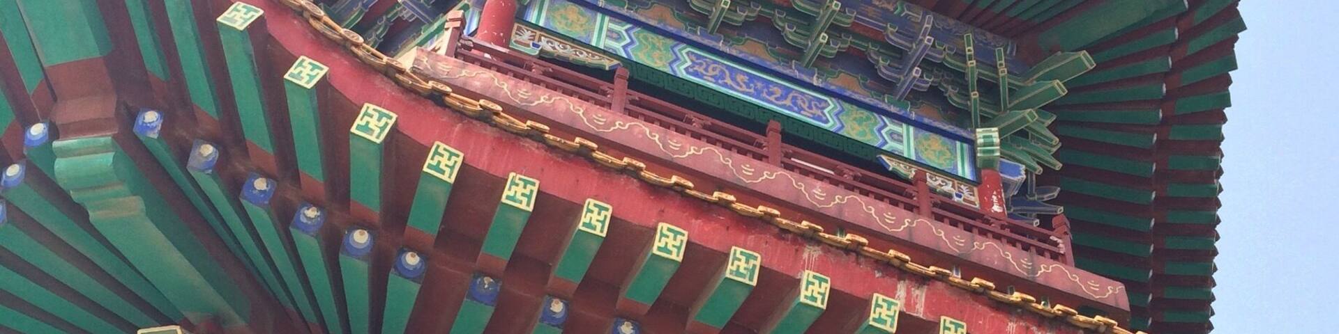 This is temple, that a lot of student come to pray for good luck in their studies, whether it be good grades in a test or getting into college. It's more like in a pagoda structure. The view from above is breathtaking, the locals had built a man-made lake on the side. There's was even a really nice hotel building next to it, and a lot of Western looking villas around the area. #blue