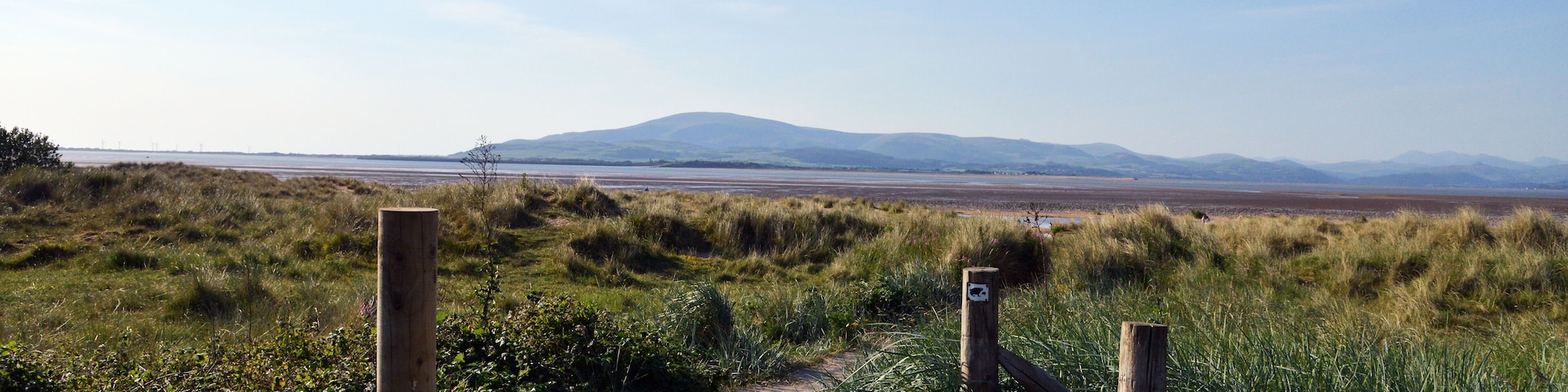 Sandscale Haws, Barrow in Furness, looking up at Black Combe and the Lake District