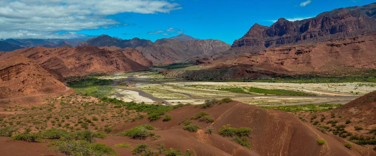 Deserts landscapes of Quebrada las cochas, North Argentina