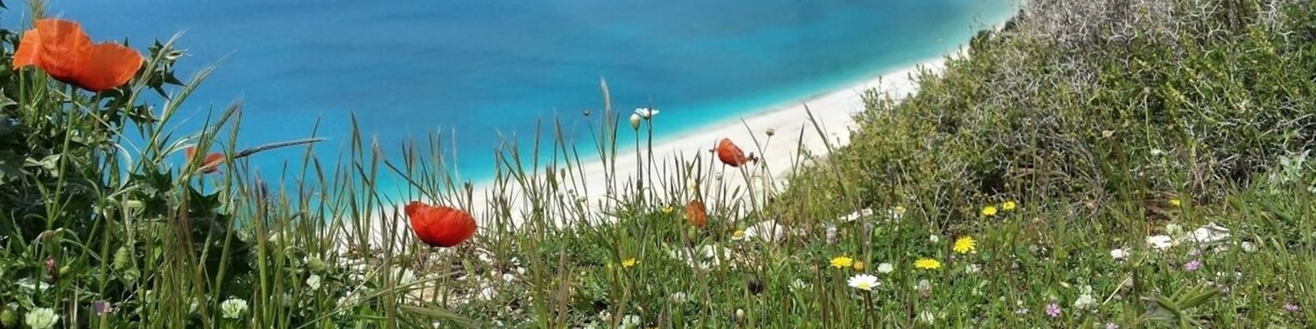 beautiful myrtos beach in Kefalonia, Greece
