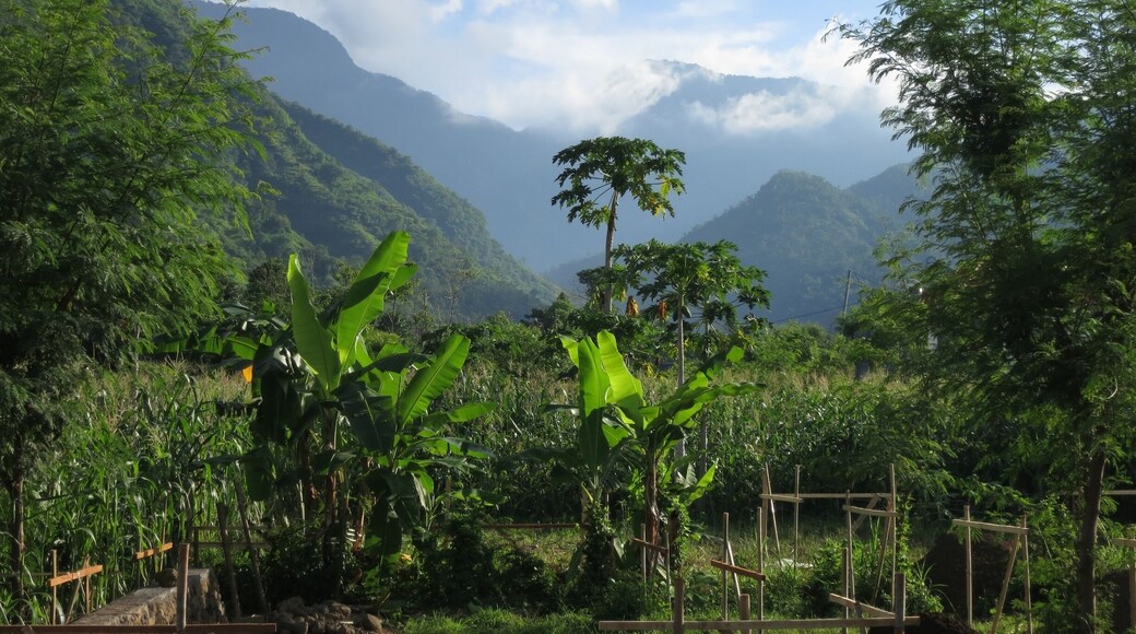 The drive along the cost of east Bali is quite beautiful! This shot was near Ahmed...So Gorgeous on the back of a moto!