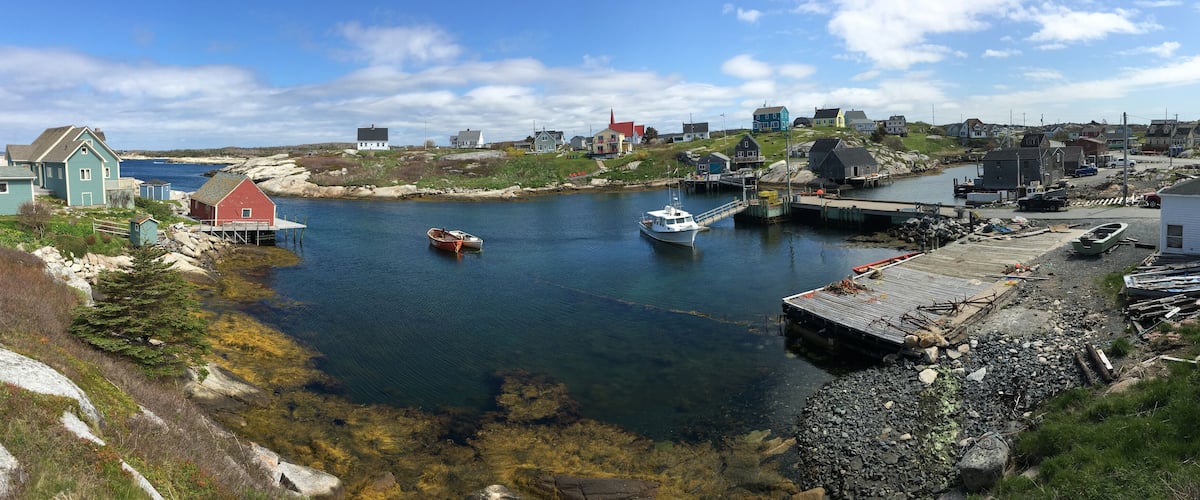 Panorama of Peggy's Cove, Nova Scotia, Canada