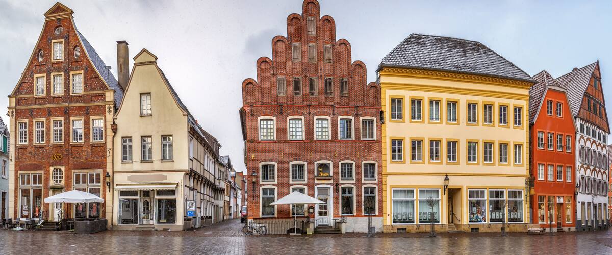 Historical market square, Warendorf, Germany