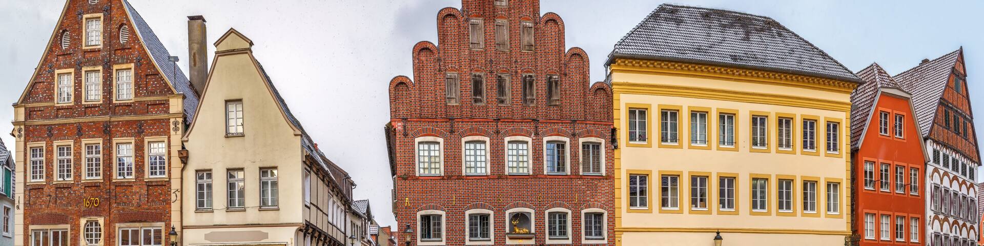 Historical market square, Warendorf, Germany
