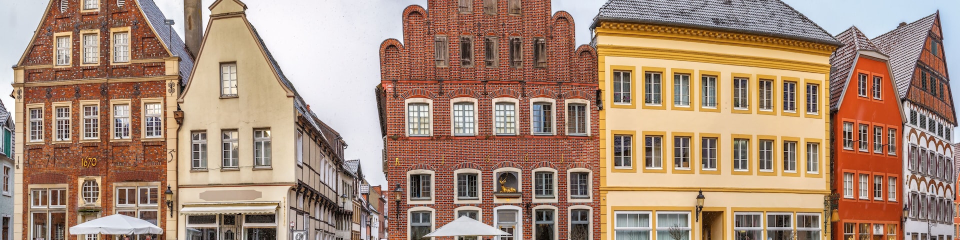 Historical market square, Warendorf, Germany