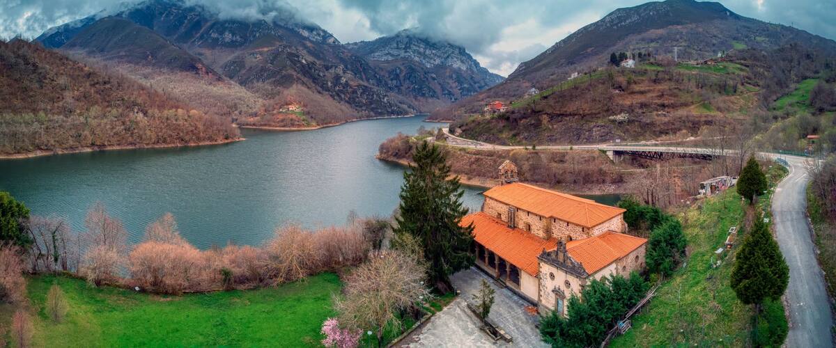 Church of Santa María la Real de Tanes in Asturias.