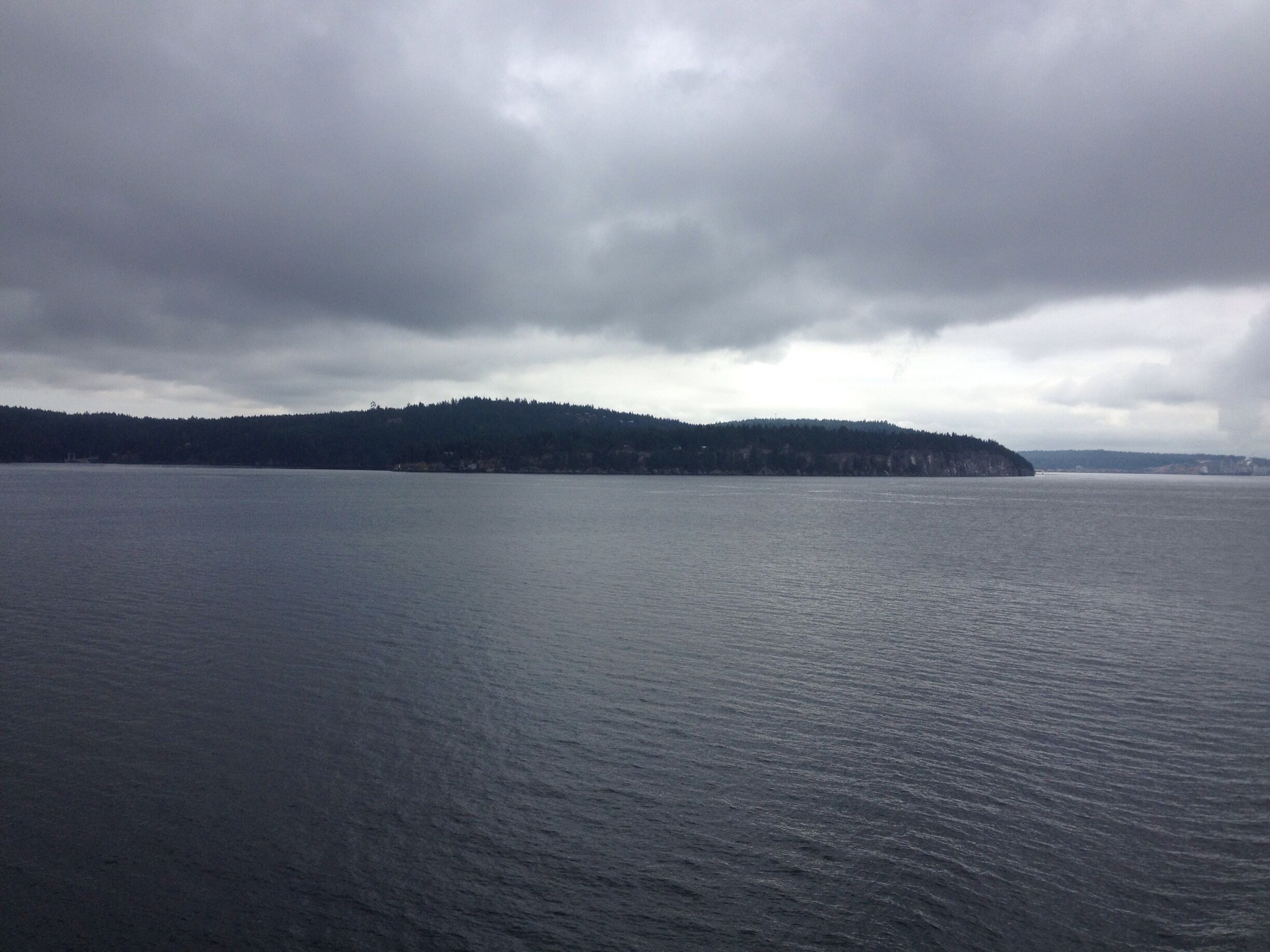 Cloudy sky , Nanaimo ferry to Vancouver