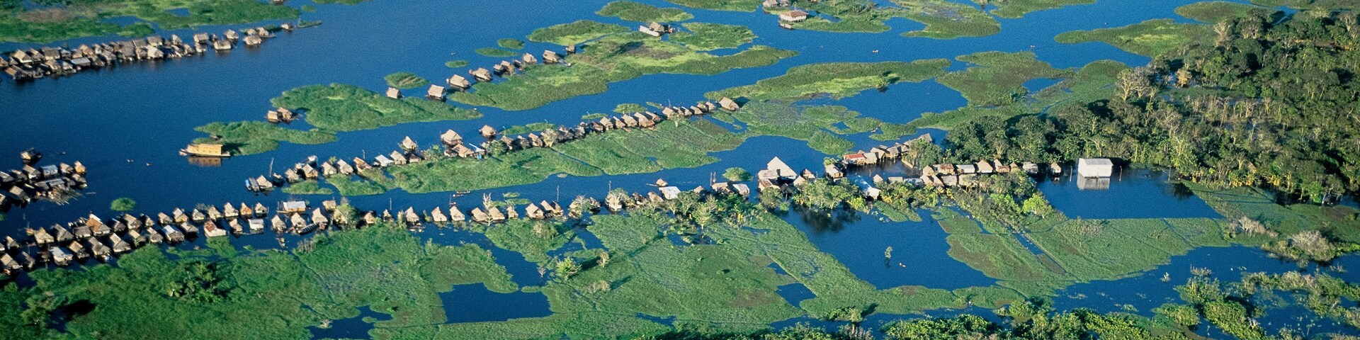 Stilt Homes. Belen Region of Iquitos Peru. Amazon.