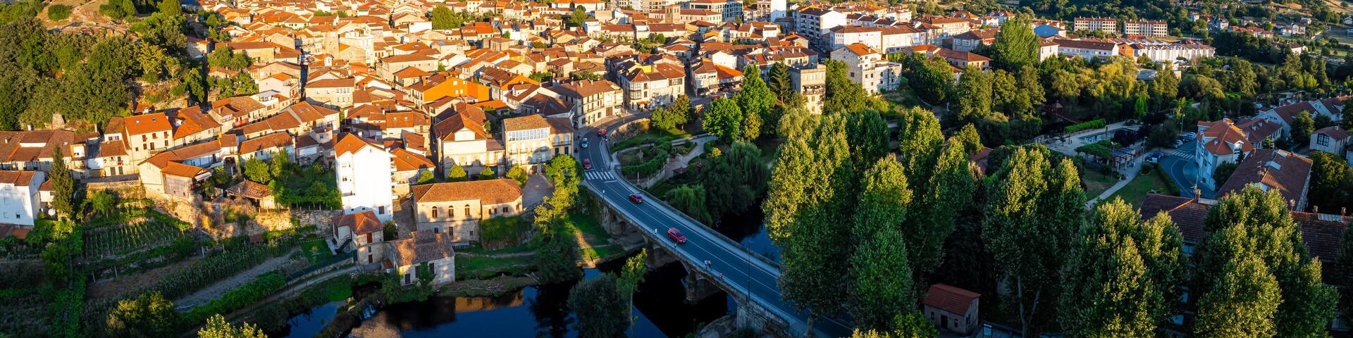 View of Allariz, a town and municipality in the province of Ourense, in the autonomous community of Galicia, Spain