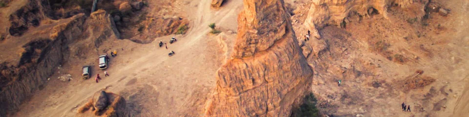 This is not a tourism spot at the first place. Actually this is a land mining and some of the hills were intentionally left due the hard of the rocks, which can not be destructed.
The name of Brown Canyon itself, is really unknown who creates it but nowadays this place becomes a new iconic site for photographers and tourists in Semarang city, the capital of Central Java, Indonesia.
#landscape #java #semarang #canyon