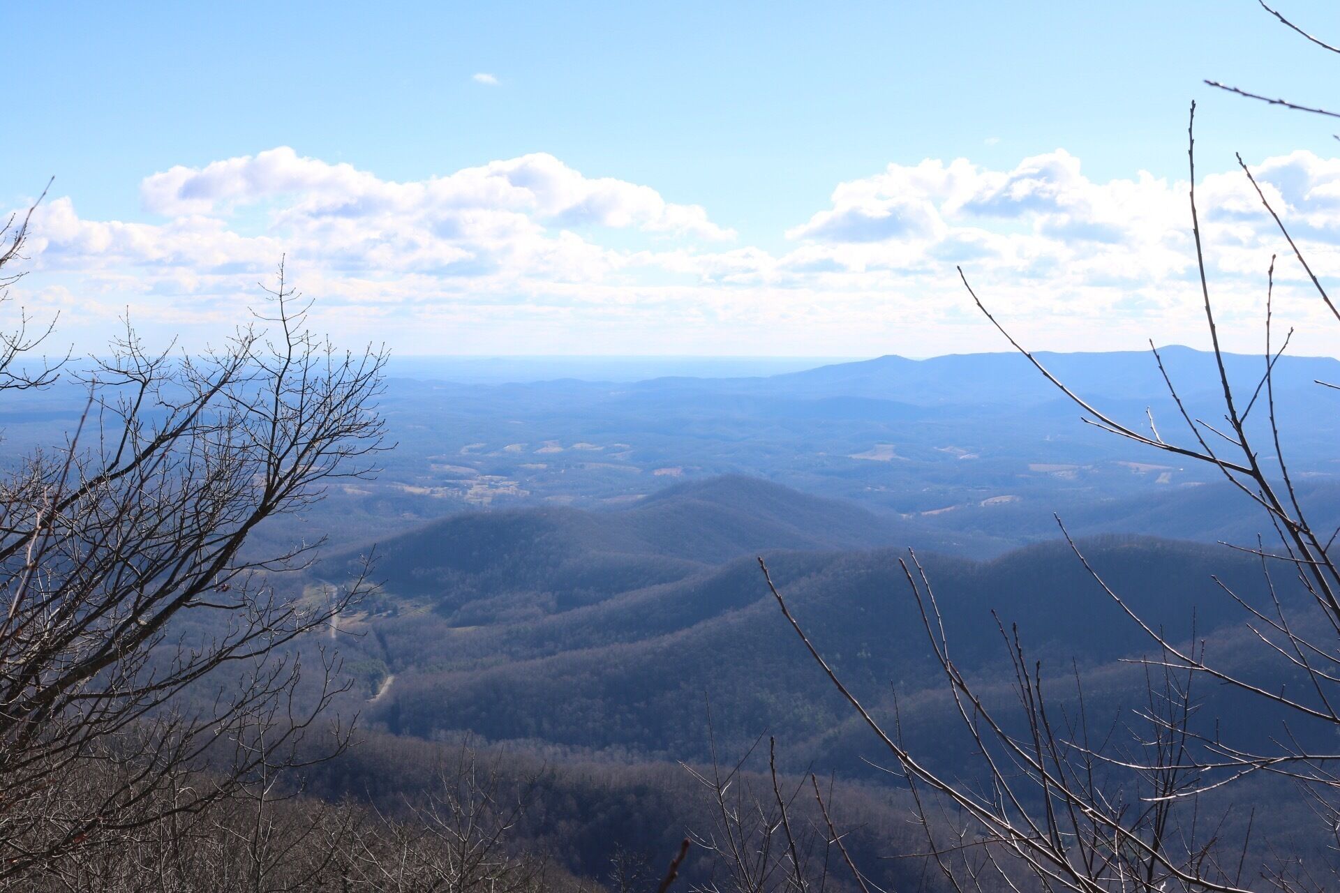 A mountainous landscape with a clear sky.