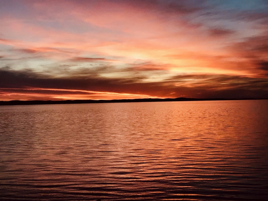 #Natures #Discoveries. Sunset on the Bay Of Fundy in New Brunswick. Home to the worlds highest tides = 8 wonders of the natural world