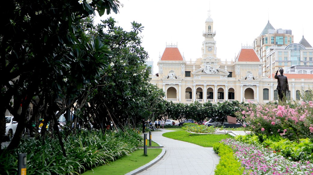 SAIGON, VIETNAM. 2019 Jun 19th. A Street of Le Thanh Ton District.
