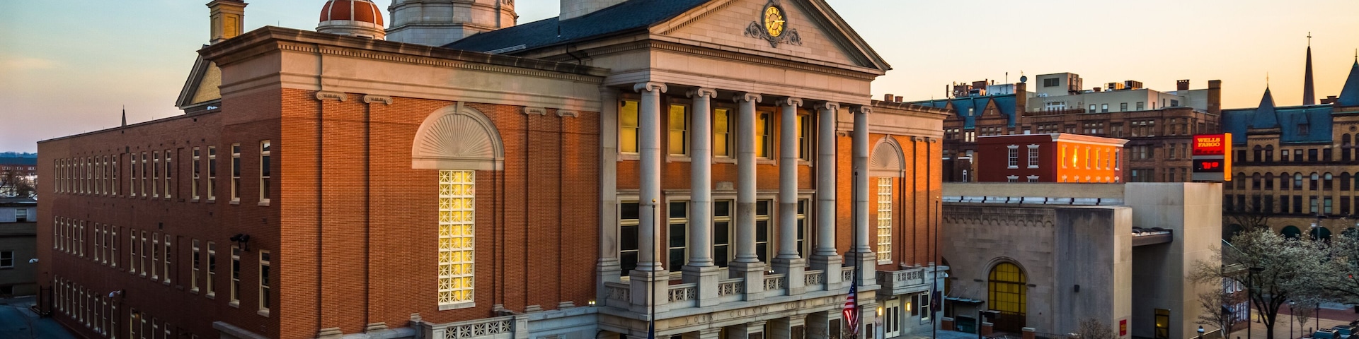 View of the York County Courthouse, in York, Pennsylvania.