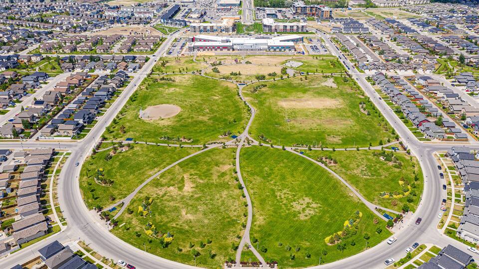 Alexander MacGillivray Young Park Aerial in Saskatoon, Canada