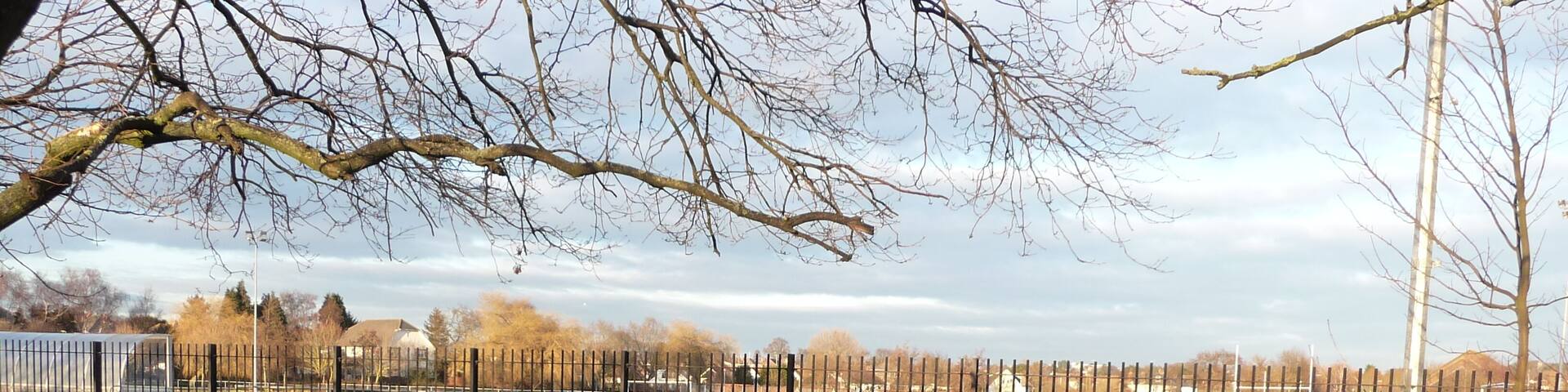 Poole : Poole Town Football Club Nobody is playing football here at the moment, but come Saturday Poole will be out on the pitch.