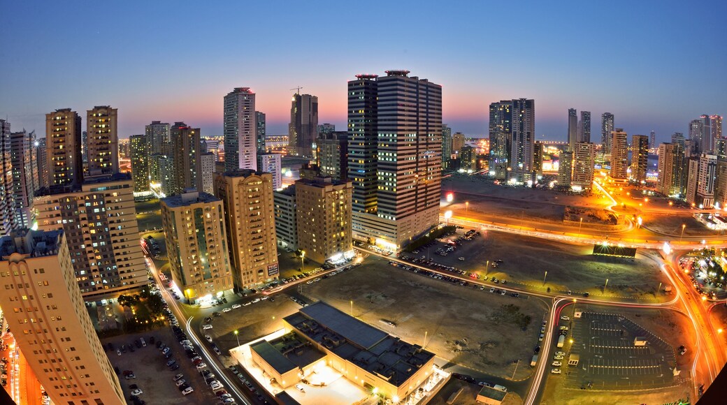 Night view of Sharjah, UAE