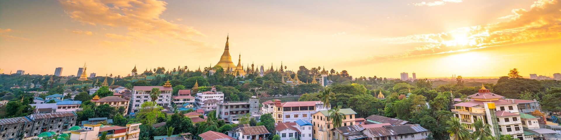 Shwedagon Pagoda in Yangon city, Myanmar