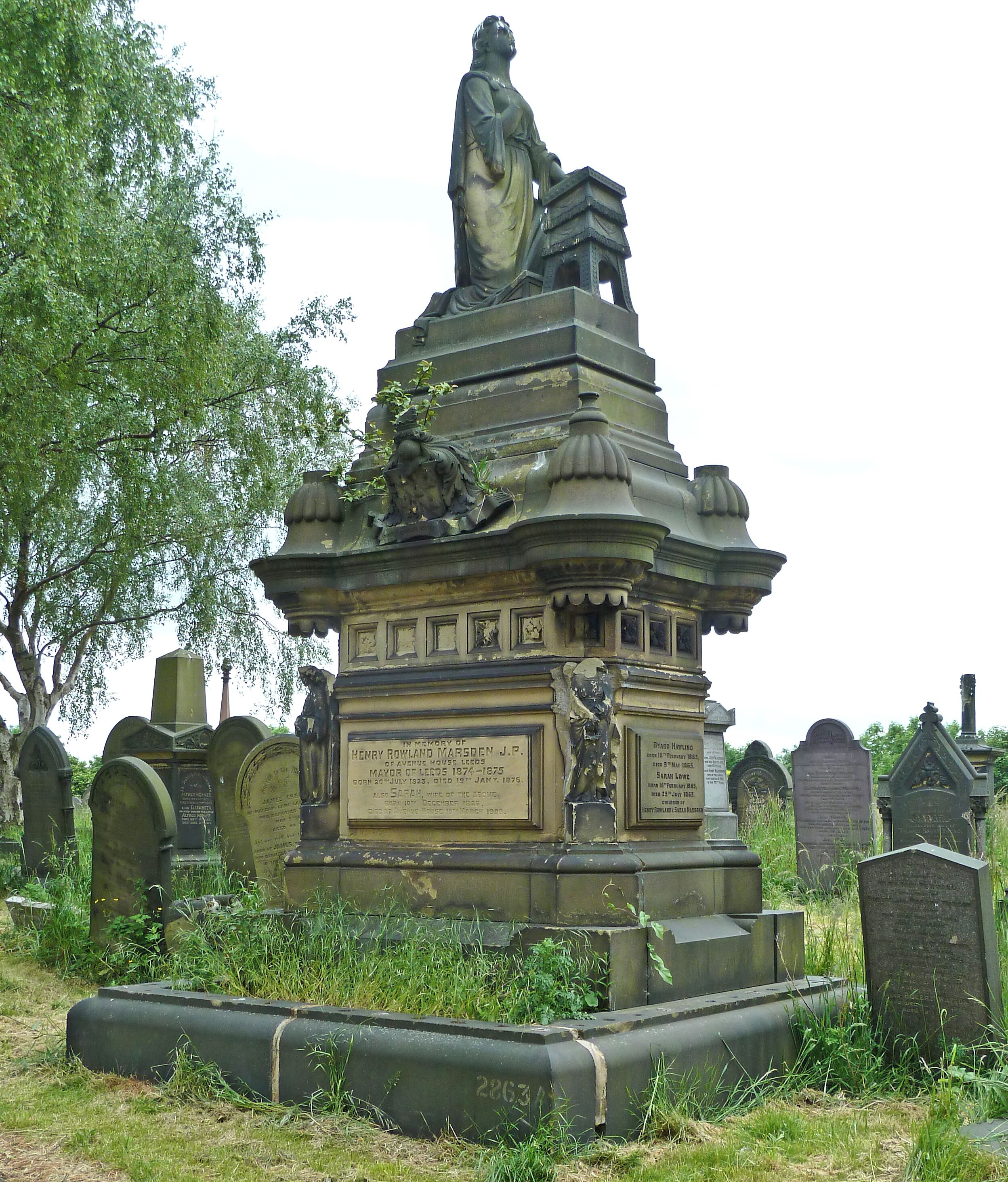 Marsden Memorial in Holbeck Cemetery