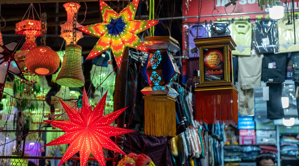 Mumbai , India - 7 November 2023, Kandil paper lanterns are hung for sale during Diwali festival at malad west Mumbai India