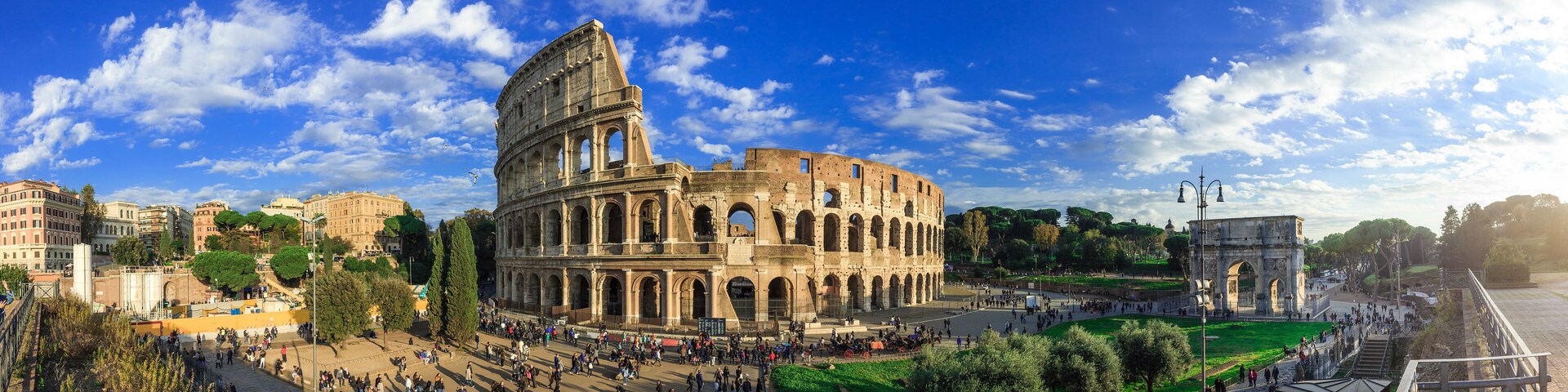 Colosseum in Rome, Italy, panorama