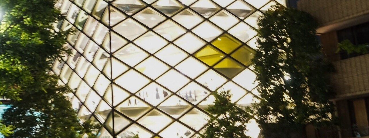 Prada building, by Herzog & De Meuron, in Tokyo.