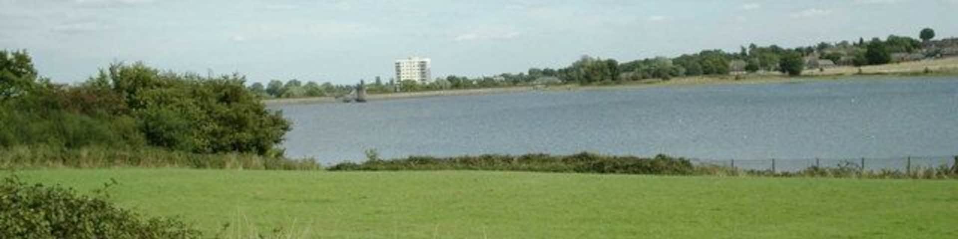 Bartley Green Reservoir. Viewed from Scotland Lane.