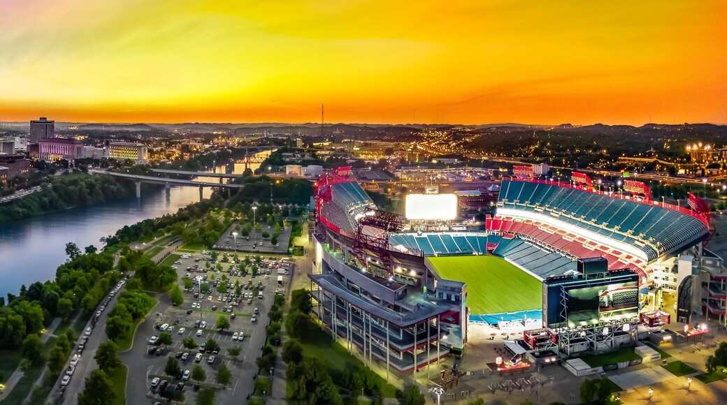 Nashville Skyline with stadium