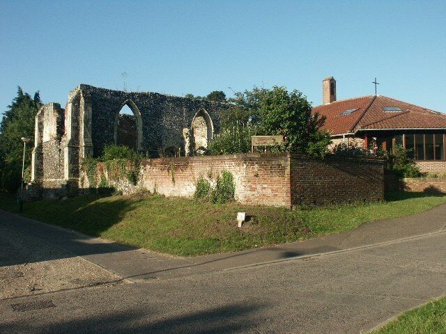 St Michael's Church, Bowthorpe. Now ruined, with a new Worship Centre adjacent.